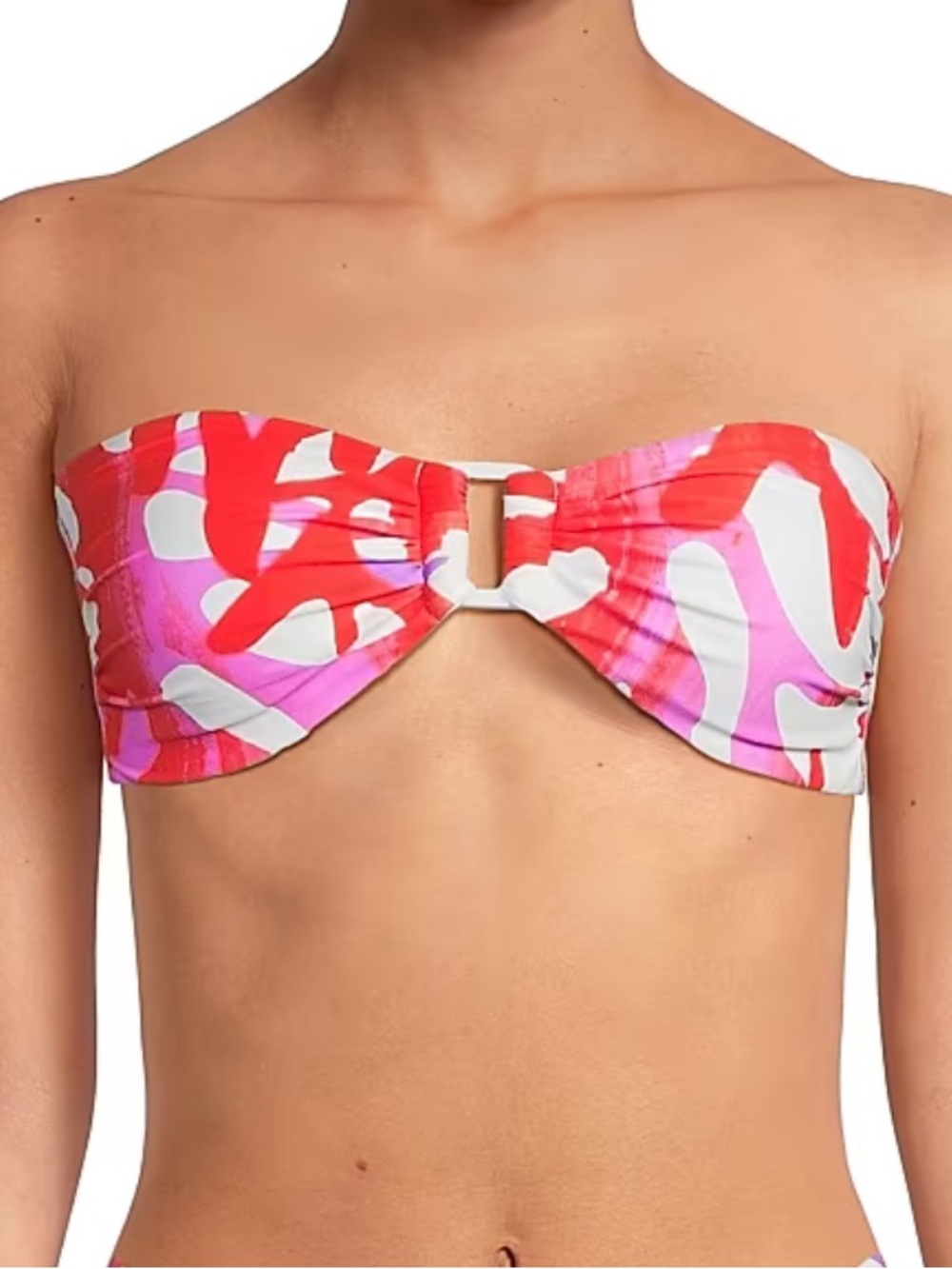Milly Cabana "Italian‎ Under The Sea" Bandeau Bikini Top, Women's Size M
